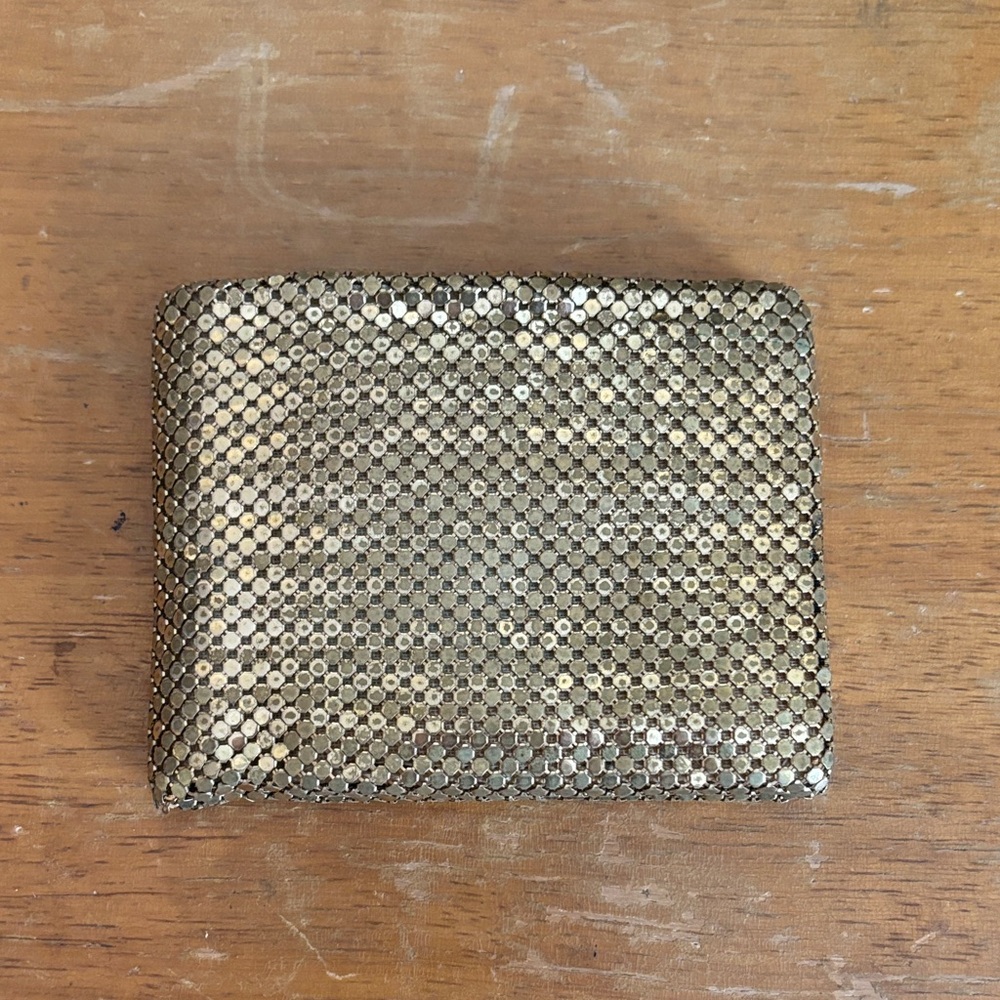 Vintage Whiting & Davis Shimmering Gold Mesh Accessory